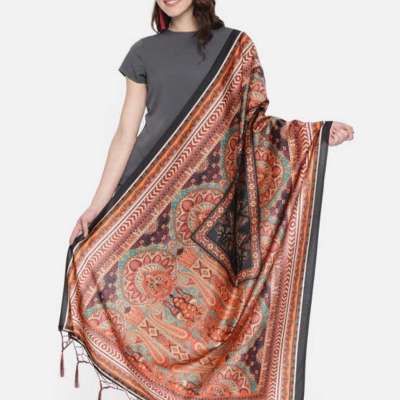 SILK DIGITAL PRINT DUPATTA WITH BEAUTIFUL TUSSEL BOTH SIDE Profile Picture