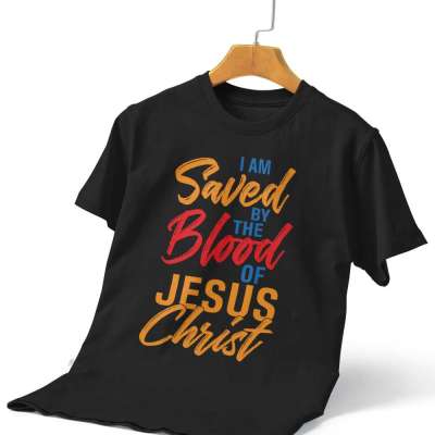 I am Saved by the Blood of Jesus Gospel Cotton Unisex T-shirt Profile Picture
